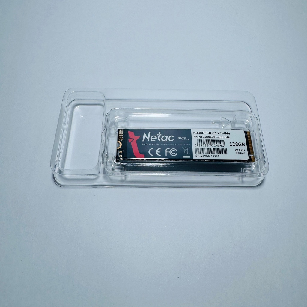 Unidad de Estado Solido Marca NETAC 128gb, SSD M.2, NVMe, Pci Express, Pcie