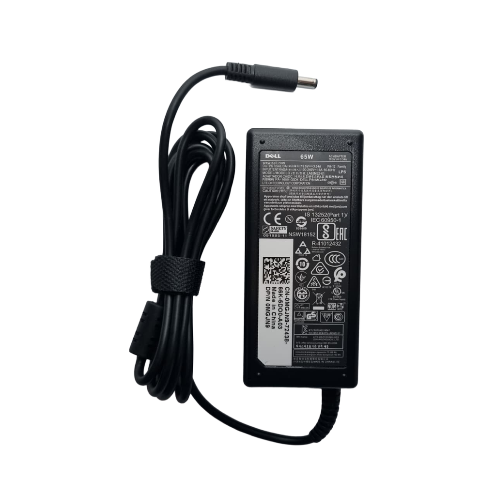 CARGADOR PARA LAPTOP DELL 19.5V 3.34A 65WATTS PLUG 4.5*3.0MM