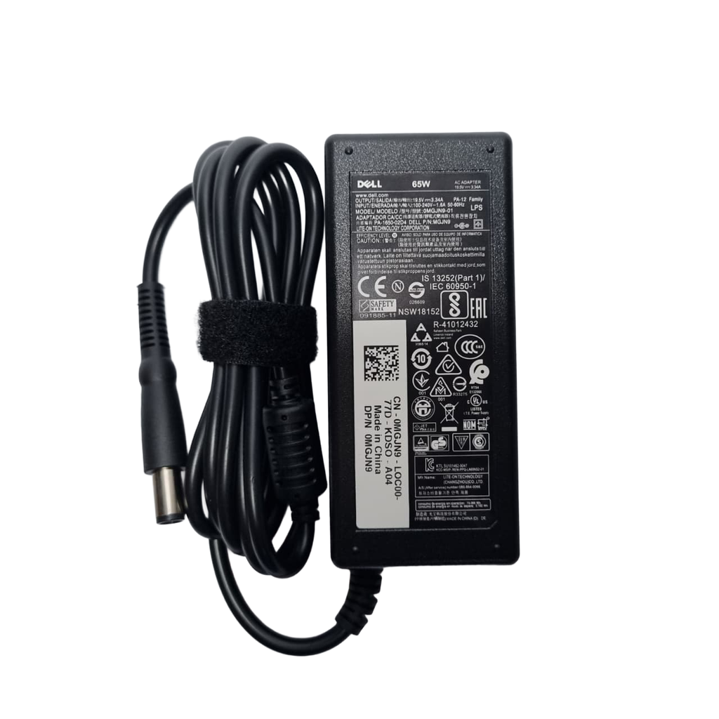 CARGADOR DELL 19.5V 3.34A 65 WATTS PLUG 7.4*5.0