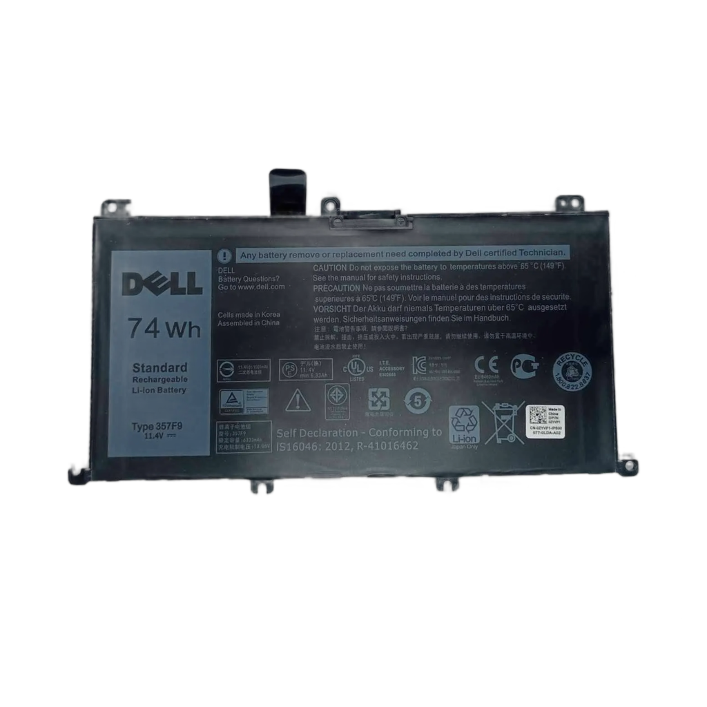 BATERIA PARA DELL INSPIRON 7557 7559 7566 7567 7759 74WH 11.1V  357F9