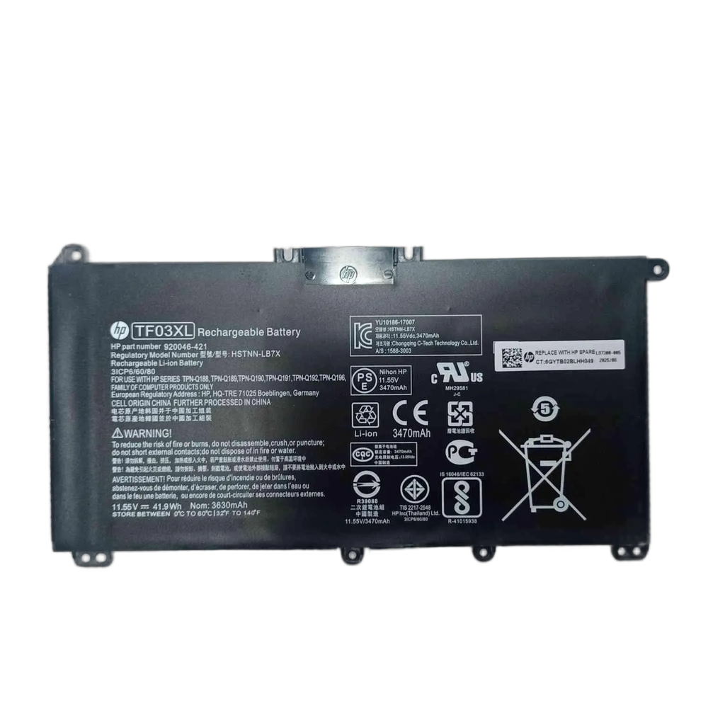 BATERIA PARA HP TF03XL – 14-BK 14-BF 14-CD 15-CC