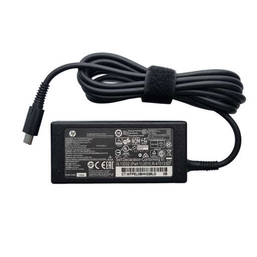 CARGADOR HP 15V 3A 45W USB-C FORMA ESTANDAR/815049-001